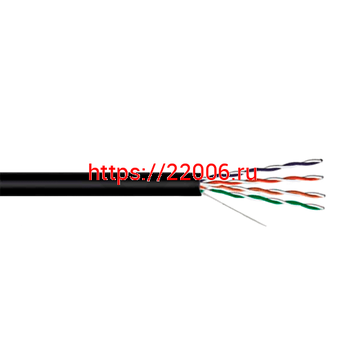 Кабель DIVISAT UTP 4PR 24AWG Cu CAT 5e. OUTDOOR (0.52 mm) (305 м)