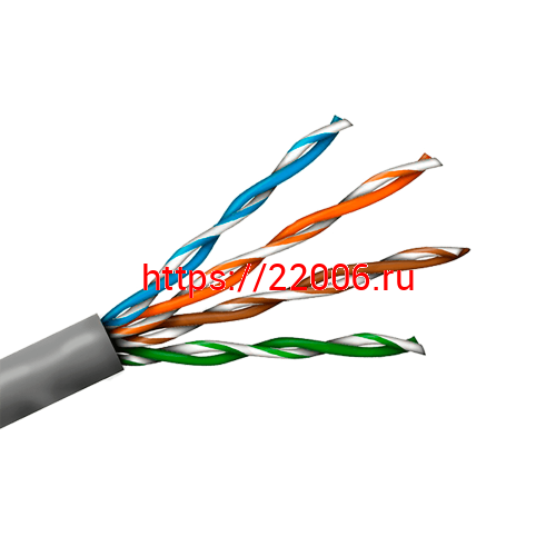 Кабель DIVISAT UTP 4PR 24AWG Cu CAT5e. PVC (0,48) 305м