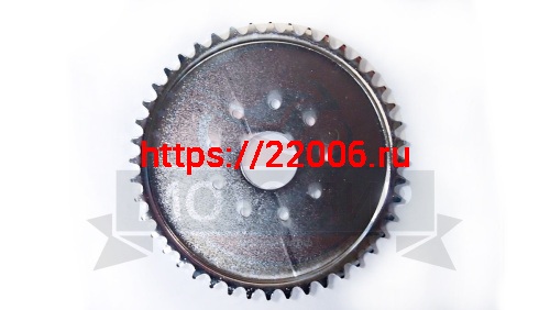 Звезда 44 зуб. (415) цепи, задняя "Газуля" F50/72/80 голая (d54, 4 отверствия) фото 2 Звезда 44 зуб. (415) цепи, задняя "Газуля" F50/72/80 голая (d54, 4 отверствия) фото 2