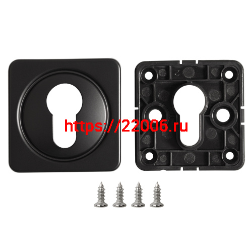 Накладка Fuaro (Фуаро) на цилиндр ESC.C.MSC/K.62 BL-24 черный (1 шт.) фото 2