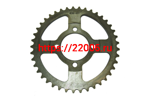 Венец (Z41) 420 (d54mm - 4 x 49mm) + ЗВЕЗДОЧКА (Z14) 420 (d14 - 17mm, 6 шлицов) (компл.) фото 2 Венец (Z41) 420 (d54mm - 4 x 49mm) + ЗВЕЗДОЧКА (Z14) 420 (d14 - 17mm, 6 шлицов) (компл.) фото 2