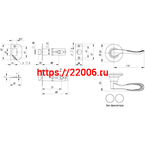 Ручка Punto (Пунто) защелка DK630 SB-PS (6030 SB-P) (без фик.) мат.золото фото 3 Ручка Punto (Пунто) защелка DK630 SB-PS (6030 SB-P) (без фик.) мат.золото фото 3
