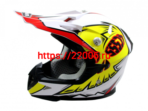 Мотошлем YM-211 KIDS белый (S) Мотошлем YM-211 KIDS белый (S)