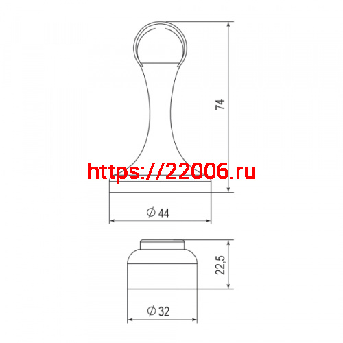 Упор Punto (Пунто) дверной напольный DFIX/MF45 (DSM-45) магнитный ABG-6 бронза фото 3 Упор Punto (Пунто) дверной напольный DFIX/MF45 (DSM-45) магнитный ABG-6 бронза фото 3