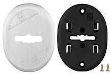Накладка Mottura (Моттура) на сувальдный замок овальная 95.323 (МАТОВЫЙ ХРОМ), 1 шт