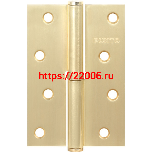 Петля Punto (Пунто) съемная IN4100SL PB левая (113-4 100х70х2.5) латунь Петля Punto (Пунто) съемная IN4100SL PB левая (113-4 100х70х2.5) латунь