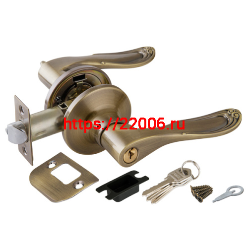 Ручка Punto (Пунто) защелка DK630 AB-ET (6030 AB-E) (кл./фик.) бронза