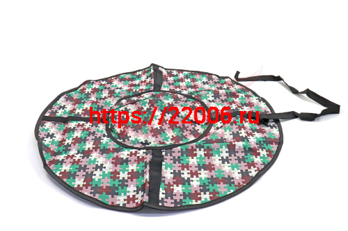 Тюбинг 85см "Ватрушка" СТАНДАРТ НА МОЛНИИ с рисунком СВ-д-09