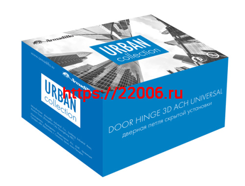 Петля Armadillo (Армадилло) скрытой установки U3D6000 BL (11160UN3D) черный фото 4