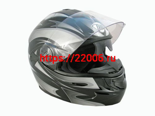 Мотошлем THH T-797 №1 black/ silver (XL)