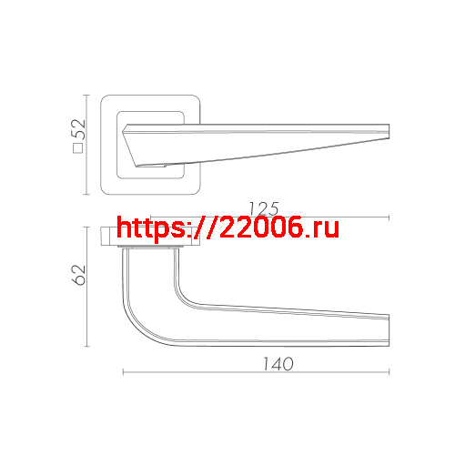 Ручка Fuaro (Фуаро) раздельная K.XM52.BIO (BIO XM) BL-24 черный фото 3 Ручка Fuaro (Фуаро) раздельная K.XM52.BIO (BIO XM) BL-24 черный фото 3