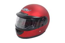 Шлем CONCORD XZF01 красный МАТОВЫЙ одноцветный "S,M,L,XL,XXL" (интеграл)