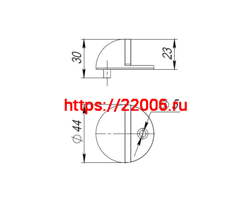 Упор Punto (Пунто) дверной напольный DFIX/F50 (DS PF-50 ) CP-8 хром фото 3 Упор Punto (Пунто) дверной напольный DFIX/F50 (DS PF-50 ) CP-8 хром фото 3
