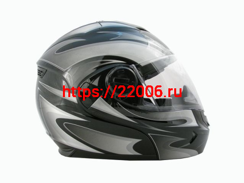 Мотошлем THH T-797 №1 black/ silver (S) Мотошлем THH T-797 №1 black/ silver (S)