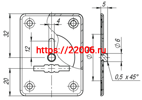 Декоративная Fuaro (Фуаро) накладка ESC081-AB-7 (БРОНЗА) на сув. замок с шторкой (1шт) (латунь) фото 2