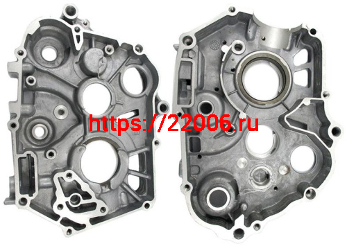 Картер двигателя 139FMB Delta (правый) под стартер и шариковые подшиники Картер двигателя 139FMB Delta (правый) под стартер и шариковые подшиники
