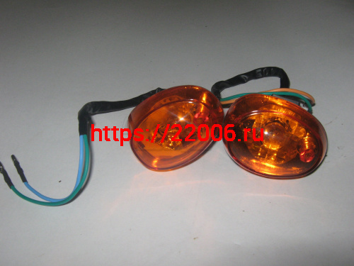 Боковой фонарь передний с оранжевым стеклом Racer Lupus, WM Mantis, YB50QT-9 (пара) Боковой фонарь передний с оранжевым стеклом Racer Lupus, WM Mantis, YB50QT-9 (пара)