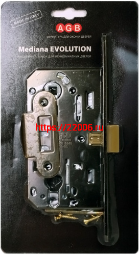 Корпус замка AGB (АГБ) под цил. MEDIANA EVOLUTION B01103.50.12.567 с отв. планкой B01000.13 (ант бронза)