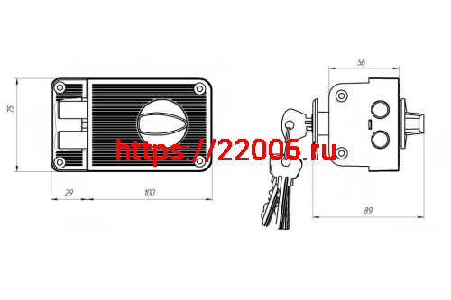 Замок Zenit (Зенит) накладной ЗН 1-3 серебро фото 2 Замок Zenit (Зенит) накладной ЗН 1-3 серебро фото 2