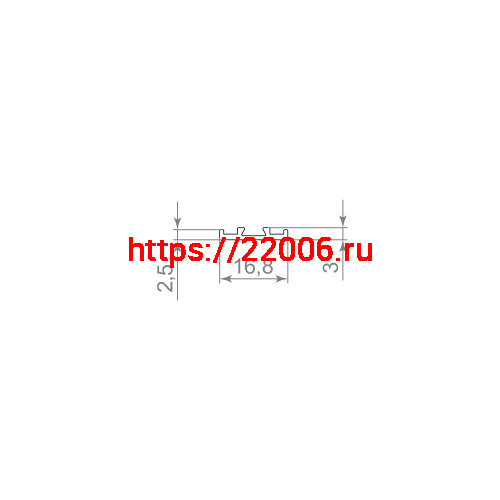 Декоративная Armadillo (Армадилло) крышка SLD.Scope 17/3/3200 cover AL (3,2 м) фото 2