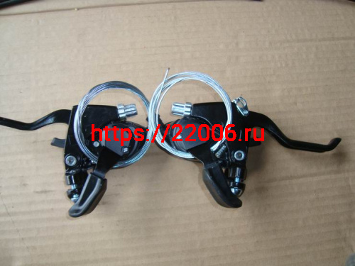 Шифтер с тормозными ручками для велосипеда, лев.3 ск, прав.7 ск. ESS-36 фото 2 Шифтер с тормозными ручками для велосипеда, лев.3 ск, прав.7 ск. ESS-36 фото 2