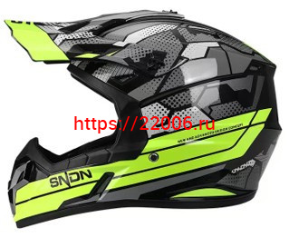 Мотошлем 801 серо-зеленый (XL) Мотошлем 801 серо-зеленый (XL)