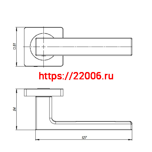 Ручка Ajax (Аякс) раздельная K.JK51.OPTIMA (OPTIMA JK) SSC-16 сатинированный хром фото 2