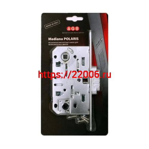 B06102.50.34.567 AGB (АГБ) Защелка врезная WC (мат. хр.) с отв. пл. B02402.05.34 MEDIANA POLARIS фото 3 B06102.50.34.567 AGB (АГБ) Защелка врезная WC (мат. хр.) с отв. пл. B02402.05.34 MEDIANA POLARIS фото 3