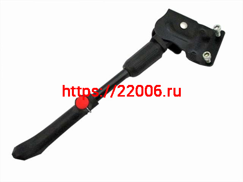 Подставка боковая на раму, задняя стойка регулируемая, крепление на болтах Подставка боковая на раму, задняя стойка регулируемая, крепление на болтах