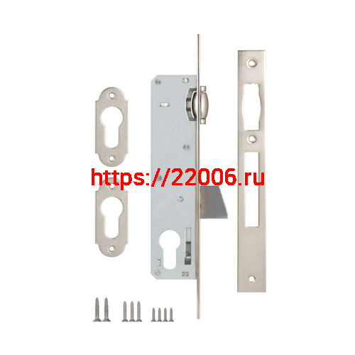 Корпус Kale kilit (Кале килит) узкопрофильного замка с роликовой защёлкой 255 (25 mm) w/b (никель) фото 2 Корпус Kale kilit (Кале килит) узкопрофильного замка с роликовой защёлкой 255 (25 mm) w/b (никель) фото 2