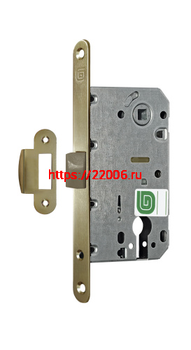 Замок межкомнатный Guardian (Гардиан) под цилиндр Soft 11P MG24K, матовое золото 24К /128:7116/ Замок межкомнатный Guardian (Гардиан) под цилиндр Soft 11P MG24K, матовое золото 24К /128:7116/