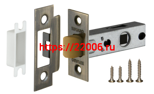 Защелка Fuaro (Фуаро) врезная PLASTP12-45-25 (P12-45) AB бронза Защелка Fuaro (Фуаро) врезная PLASTP12-45-25 (P12-45) AB бронза
