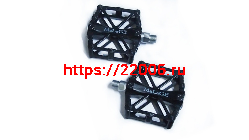 Педали Вело алюминий МТВ, ПРОМ. подшип.(2шт) 92х94,5х15мм, MALAGЕ черн,бел,зелен.ось CrMo,mlg-СК36 Педали Вело алюминий МТВ, ПРОМ. подшип.(2шт) 92х94,5х15мм, MALAGЕ черн,бел,зелен.ось CrMo,mlg-СК36