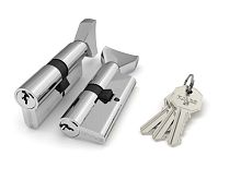 Цилиндровый механизм Fuaro (Фуаро) с вертушкой 100 CM 80 mm (30+10+40) CP хром