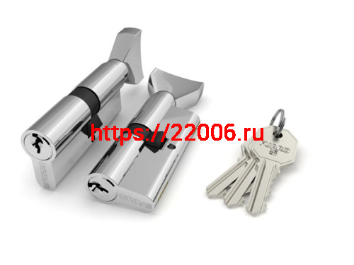 Цилиндровый механизм Fuaro (Фуаро) с вертушкой 100 CM 80 mm (30+10+40) CP хром Цилиндровый механизм Fuaro (Фуаро) с вертушкой 100 CM 80 mm (30+10+40) CP хром