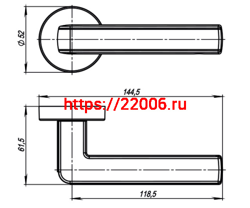 Ручка Armadillo (Армадилло) раздельная R.URB52.CUBE (CUBE URB3) SN/White-19 матовый никель/белый фото 3