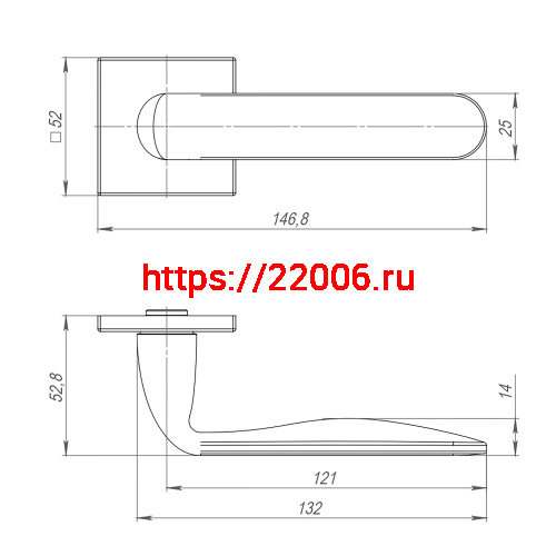 Ручка Punto (Пунто) раздельная K.ARC.Q52.EXTRA SN-3 мат.никель фото 3 Ручка Punto (Пунто) раздельная K.ARC.Q52.EXTRA SN-3 мат.никель фото 3