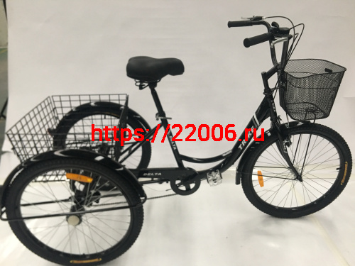 Велосипед 24" 3-х колесный грузовой DELTA TRIKE (+корзина) (см. ЗИП) Велосипед 24" 3-х колесный грузовой DELTA TRIKE (+корзина) (см. ЗИП)