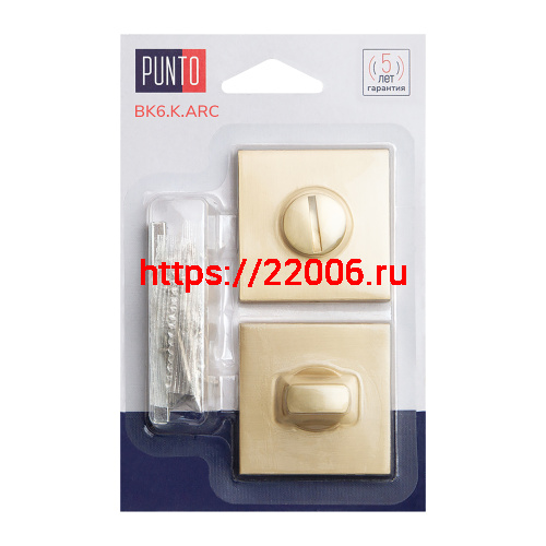 Ручка Punto (Пунто) поворотная BK6.K.ARC.Q52 (BK6 ARC) SSG-39 сатин.золото фото 2