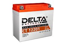 Аккумулятор 12В20Ач DELTA CT12201 (YTX20L-BS) (кислотн, герметичный) (обратн полярн) (175*86*155мм) (ArcticCat, Brp-Sci-Doo ZX, Polaris550,750,800, Ya