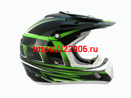 Мотошлем THH TX-12 №17 black/ green (L) Мотошлем THH TX-12 №17 black/ green (L)