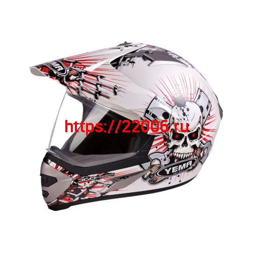 Мотошлем YM-911 белый (М)