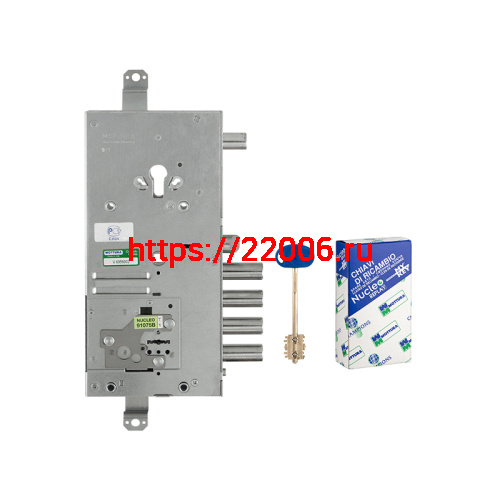 Замок Mottura (Моттура) врезной двухсистемный 54.J919M-D MyKey (правый), перекод. с торца, кл. 60 мм, без накл. фото 2