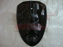 Облицовка передняя верхняя YB50QT-3 Racer Meteor (ВНИЗУ 1 ОТВЕРСТИЕ) чёрная