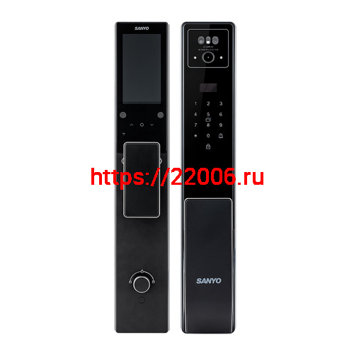 Электронный замок Sanyo D300 Tuya DM70 с WiFi, с распознаванием лиц, черный Электронный замок Sanyo D300 Tuya DM70 с WiFi, с распознаванием лиц, черный