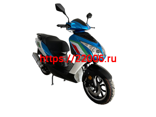 Скутер F1 49сс синий (150)(10,8л.с., колеса перед 130/60-13/зад.130/60-13, тормоза: диск.перед/бараб зад.)