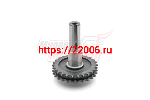 Вал ведомый со звездой редуктора цепного МБ-2М 5-19 (168FL,168F-2L,170FL) Вал ведомый со звездой редуктора цепного МБ-2М 5-19 (168FL,168F-2L,170FL)