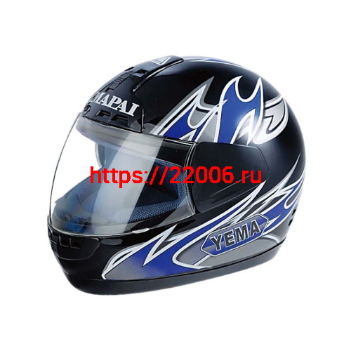 Мотошлем YM-801А синий (XS) Мотошлем YM-801А синий (XS)