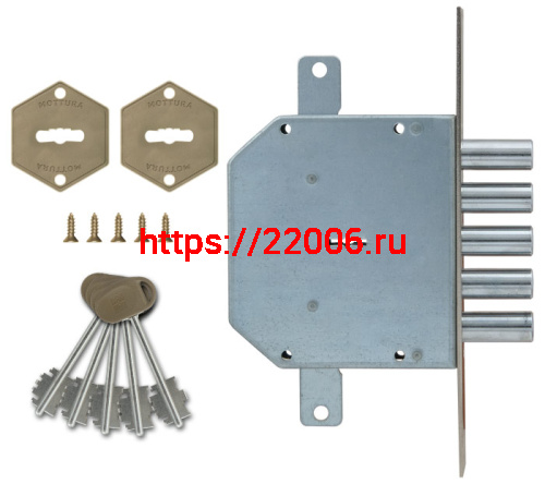 Замок Mottura (Моттура) врезной сувальдный 50.798-S (левый), ключ 40 мм, без накл. фото 4 Замок Mottura (Моттура) врезной сувальдный 50.798-S (левый), ключ 40 мм, без накл. фото 4
