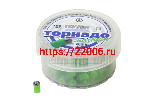 Пуля пневматическая 4,5 мм Торнадо-Магнум 0,58 гр. (100 шт.) Пуля пневматическая 4,5 мм Торнадо-Магнум 0,58 гр. (100 шт.)